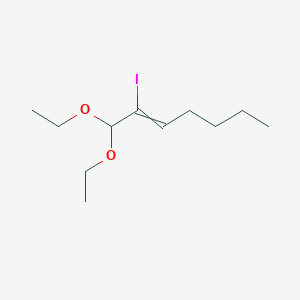 1,1-Diethoxy-2-iodohept-2-ene