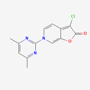 Furo[2,3-c]pyridin-2(6H)-one, 3-chloro-6-(4,6-dimethyl-2-pyrimidinyl)-