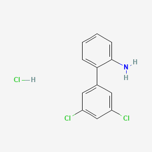 molecular formula C12H10Cl3N B1457856 2-(3,5-二氯苯基)苯胺盐酸盐 CAS No. 1355248-02-0