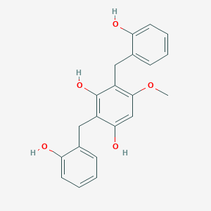 2,4-Bis[(2-hydroxyphenyl)methyl]-5-methoxybenzene-1,3-diol