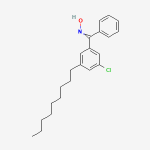 N-[(3-Chloro-5-nonylphenyl)(phenyl)methylidene]hydroxylamine