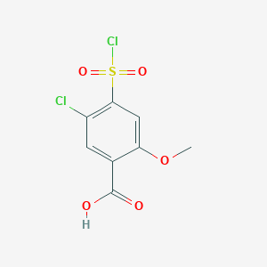 B1457859 5-Chloro-4-(chlorosulfonyl)-2-methoxybenzoic acid CAS No. 1375472-16-4