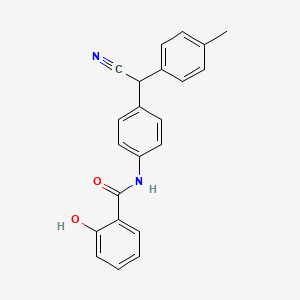 N-{4-[Cyano(4-methylphenyl)methyl]phenyl}-2-hydroxybenzamide