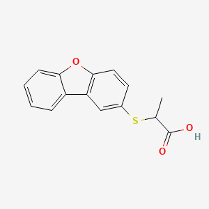 2-[(Dibenzo[b,d]furan-2-yl)sulfanyl]propanoic acid