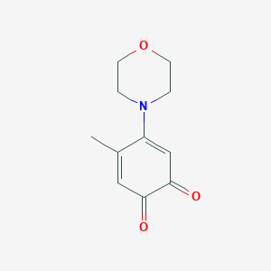 3,5-Cyclohexadiene-1,2-dione, 4-methyl-5-(4-morpholinyl)-