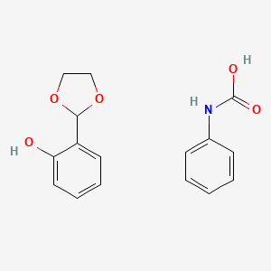 2-(1,3-Dioxolan-2-yl)phenol;phenylcarbamic acid