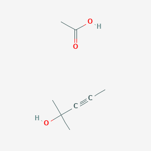 Acetic acid;2-methylpent-3-yn-2-ol