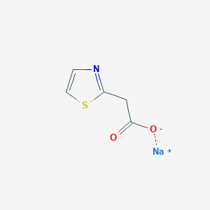 molecular formula C5H4NNaO2S B1457867 2-(1,3-噻唑-2-基)乙酸钠 CAS No. 1427380-03-7