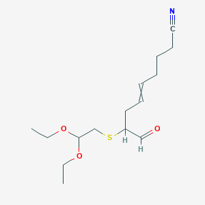 8-[(2,2-Diethoxyethyl)sulfanyl]-9-oxonon-5-enenitrile