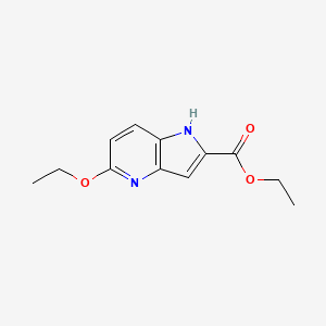 molecular formula C12H14N2O3 B1457869 5-乙氧基-1H-吡咯并[3,2-b]吡啶-2-羧酸乙酯 CAS No. 23699-62-9
