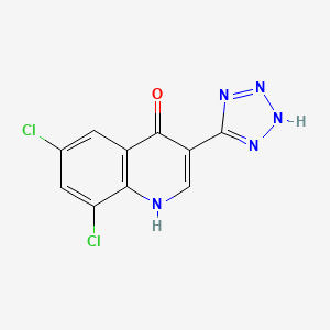 6,8-Dichloro-3-(1,2-dihydro-5H-tetrazol-5-ylidene)quinolin-4(3H)-one