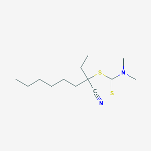 3-Cyanononan-3-yl dimethylcarbamodithioate