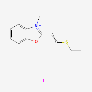 2-[2-(Ethylsulfanyl)ethenyl]-3-methyl-1,3-benzoxazol-3-ium iodide