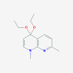 4,4-Diethoxy-1,7-dimethyl-1,4-dihydro-1,8-naphthyridine