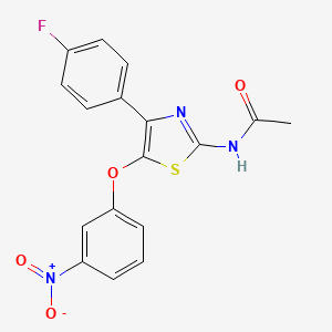 N-[4-(4-Fluorophenyl)-5-(3-nitrophenoxy)-1,3-thiazol-2-yl]acetamide