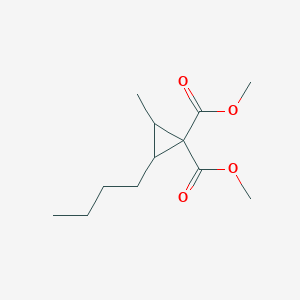 Dimethyl 2-butyl-3-methylcyclopropane-1,1-dicarboxylate