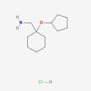 B1457883 [1-(Cyclopentyloxy)cyclohexyl]methanamine hydrochloride CAS No. 1384430-56-1