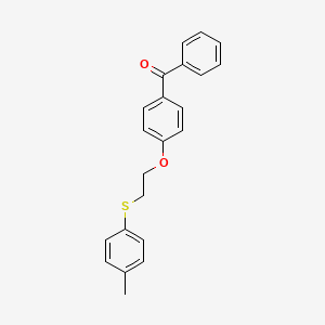 (4-{2-[(4-Methylphenyl)sulfanyl]ethoxy}phenyl)(phenyl)methanone