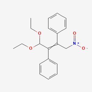 1,1'-(1,1-Diethoxy-4-nitrobut-2-ene-2,3-diyl)dibenzene