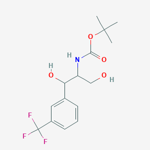 molecular formula C15H20F3NO4 B1457884 Boc-D-赤藓糖-3-(3-三氟甲基苯基)丝氨醇 CAS No. 1134488-04-2