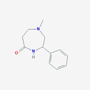 1-Methyl-3-phenyl-1,4-diazepan-5-one