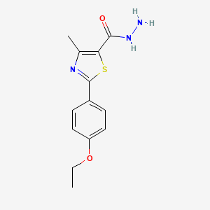 5-Thiazolecarboxylic acid, 2-(4-ethoxyphenyl)-4-methyl-, hydrazide