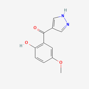 Methanone, (2-hydroxy-5-methoxyphenyl)-1H-pyrazol-4-yl-