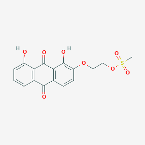 2-[(1,8-Dihydroxy-9,10-dioxo-9,10-dihydroanthracen-2-YL)oxy]ethyl methanesulfonate