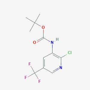 molecular formula C11H12ClF3N2O2 B1457888 tert-Butyl 2-chloro-5-(trifluoromethyl)pyridin-3-ylcarbamate CAS No. 1820707-62-7