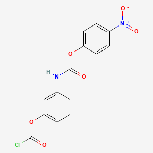 3-{[(4-Nitrophenoxy)carbonyl]amino}phenyl carbonochloridate