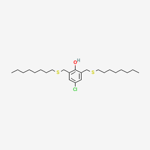 4-Chloro-2,6-bis[(octylsulfanyl)methyl]phenol