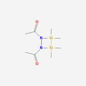 1,1'-(3,3,4,4-Tetramethyl-1,2,3,4-diazadisiletidine-1,2-diyl)di(ethan-1-one)