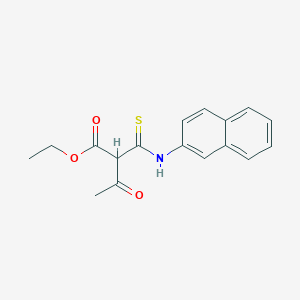 Butanoic acid, 2-[(2-naphthalenylamino)thioxomethyl]-3-oxo-, ethyl ester