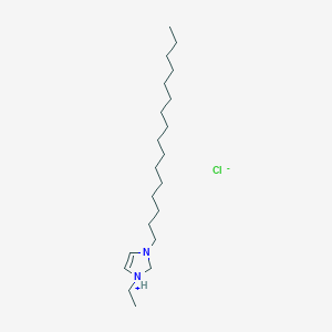 1-Ethyl-3-hexadecyl-2,3-dihydro-1H-imidazol-1-ium chloride