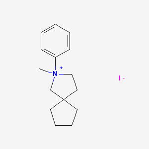 2-Methyl-2-phenyl-2-azaspiro[4.4]nonan-2-ium iodide