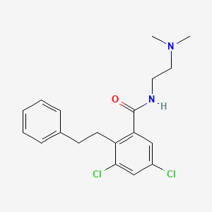 3,5-Dichloro-N-[2-(dimethylamino)ethyl]-2-(2-phenylethyl)benzamide