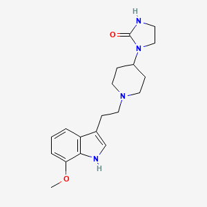 1-{1-[2-(7-Methoxy-1H-indol-3-yl)ethyl]piperidin-4-yl}imidazolidin-2-one