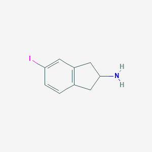molecular formula C9H10IN B145790 5-碘-2-氨基茚满 CAS No. 132367-76-1