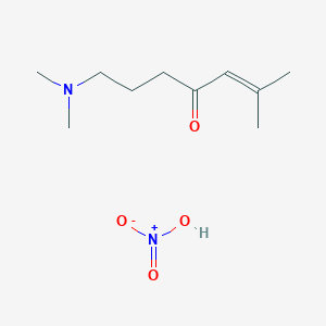 7-(Dimethylamino)-2-methylhept-2-en-4-one;nitric acid