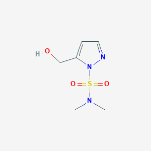 molecular formula C6H11N3O3S B1457905 5-(羟甲基)-N,N-二甲基吡唑-1-磺酰胺 CAS No. 1075239-19-8
