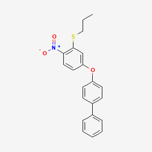 4-[4-Nitro-3-(propylsulfanyl)phenoxy]-1,1'-biphenyl