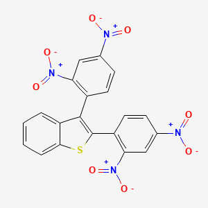 Benzo[b]thiophene, 2,3-bis(2,4-dinitrophenyl)-