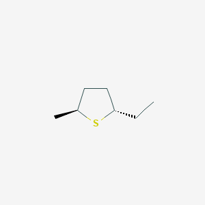 Thiolane, 2-ethyl-5-methyl, trans-