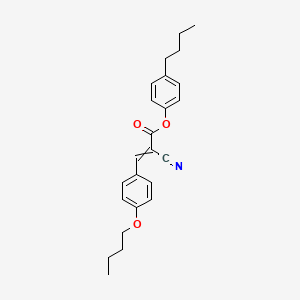 4-Butylphenyl 3-(4-butoxyphenyl)-2-cyanoprop-2-enoate