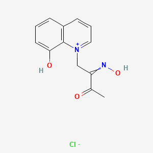 8-Hydroxy-1-[2-(hydroxyimino)-3-oxobutyl]quinolin-1-ium chloride