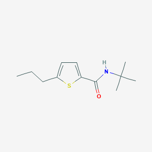 molecular formula C12H19NOS B1457922 N-tert-butyl-5-propylthiophene-2-carboxamide CAS No. 166591-29-3