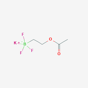 molecular formula C4H7BF3KO2 B1457924 (2-乙酰氧基乙基)三氟硼酸钾 CAS No. 1408168-77-3