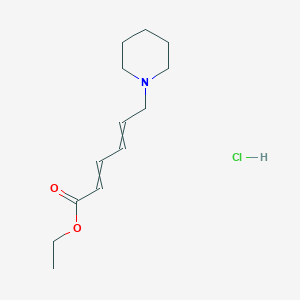 Ethyl 6-piperidin-1-ylhexa-2,4-dienoate;hydrochloride