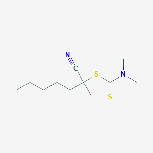 2-Cyanoheptan-2-yl dimethylcarbamodithioate