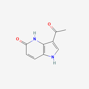 molecular formula C9H8N2O2 B1457927 3-Acetyl-5-hydroxy-4-azaindole CAS No. 1260387-03-8